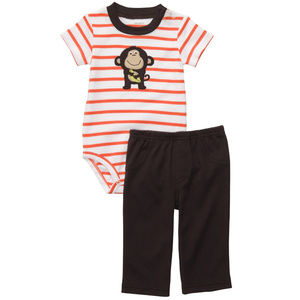 Carters Monkey Bodysuit Pants Set Baby Boy Clothes